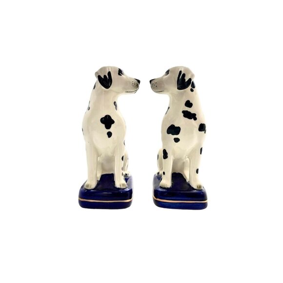 Dog Figurine Pair Dalmatian Statue Fitz and Floyd Style Rare Vintage Decor - Picture 4 of 8
